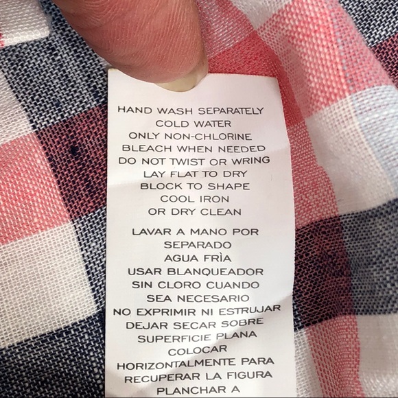 G.H. Bass & Co Sleeveless Plaid Top Size S - Picture 6 of 8